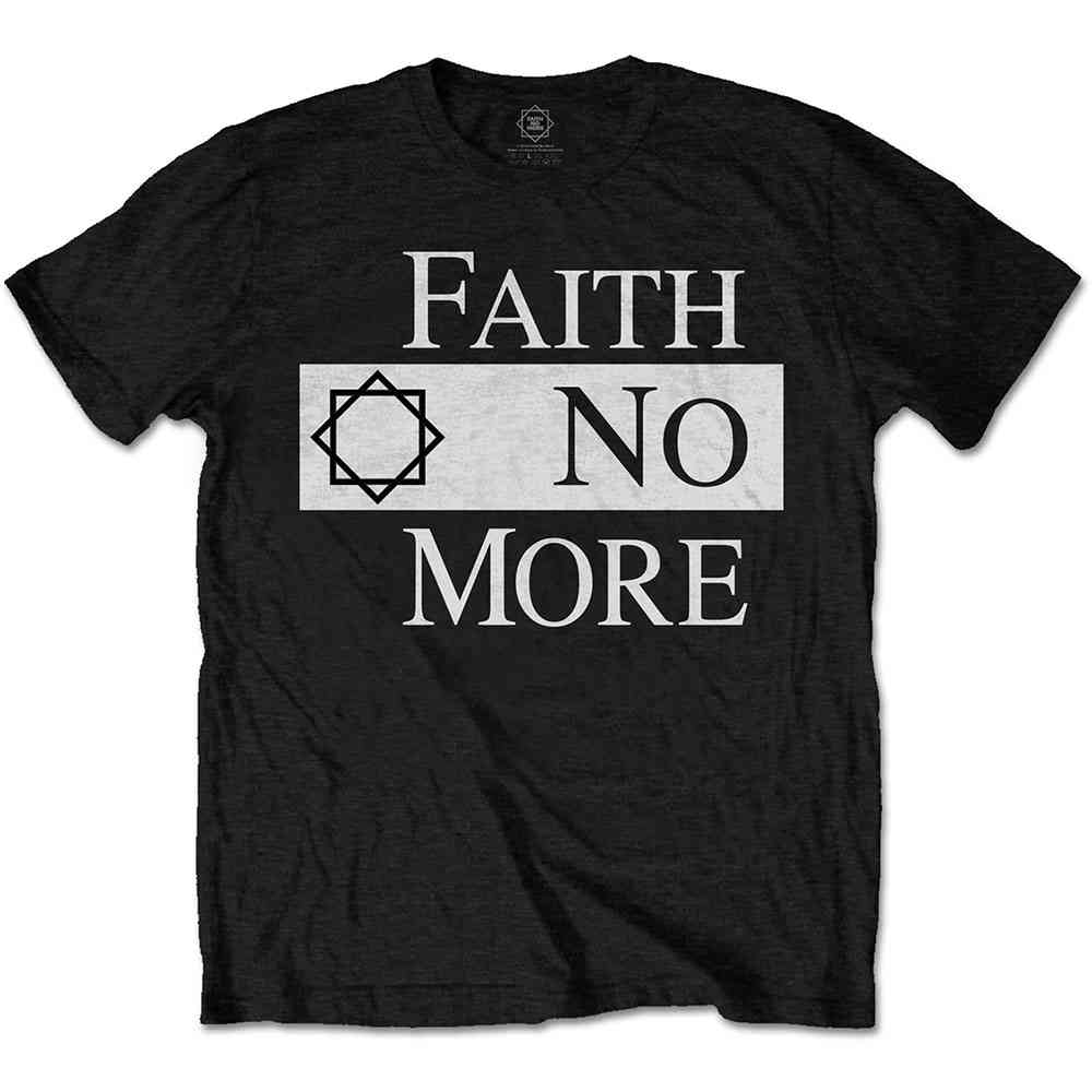 Faith No More - Classic Logo V.2. Mens Tshirt - Black